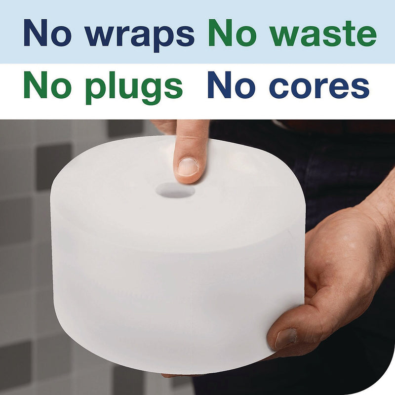 Tork OptiServe Coreless Toilet Paper, 2-Ply, White, 1500 Sheets/Roll, 18 Rolls/Case (472887)