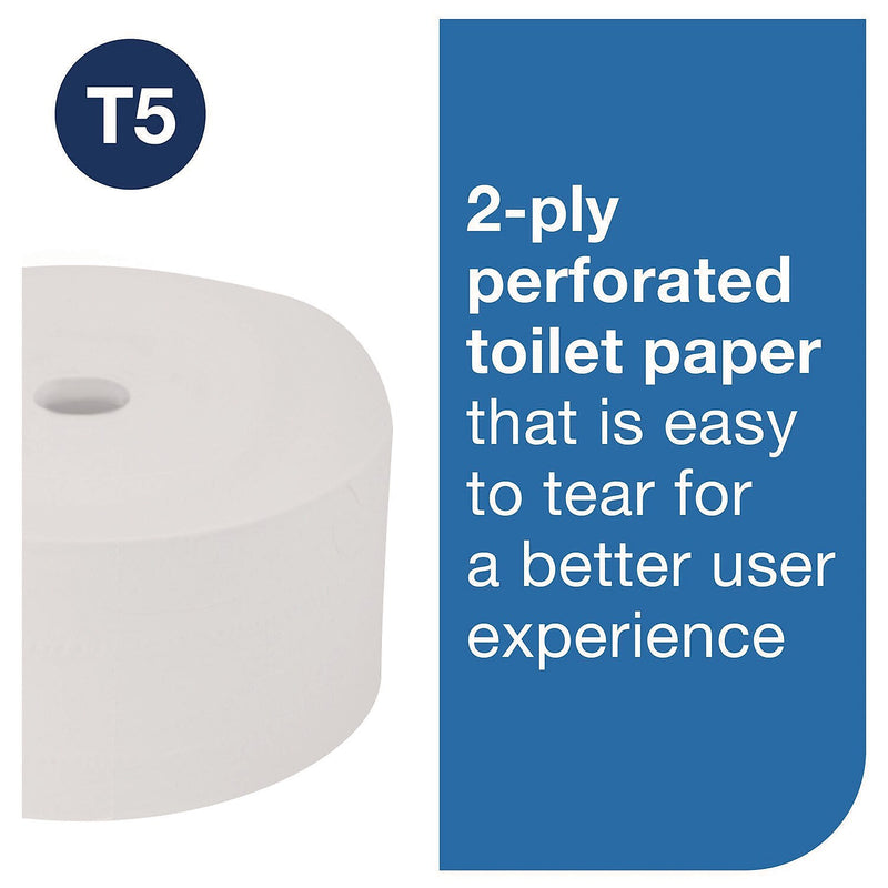 Tork OptiServe Coreless Toilet Paper, 2-Ply, White, 1500 Sheets/Roll, 18 Rolls/Case (472887)