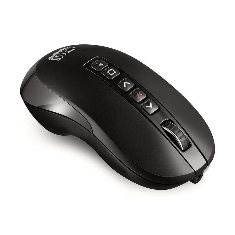 Adesso iMouse P40 Wireless Ambidextrous Laser USB Mouse, Black (ADEIMOUSEP40)