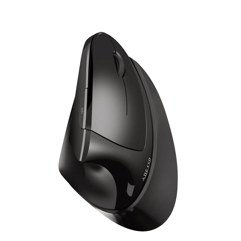 Adesso iMouse V30 Wireless Ergonomic Vertical Optical USB Mouse, Black (ADEIMOUSEV30)
