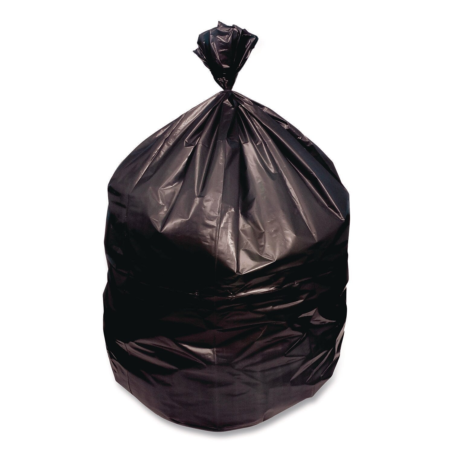 Boardwalk 60-60 Gallon Trash Bag, 38" x 60", High Density, 22 mic, Black, 150 Total Bags (Z7660WKKR01)