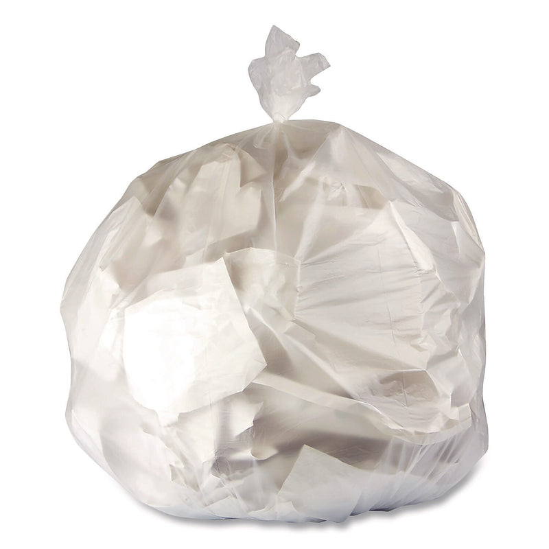 Boardwalk 56-56 Gallon Trash Bag, 43" x 48", High Density, 16 mic, Natural, 200 Total Bags (Z8648VNKR01)
