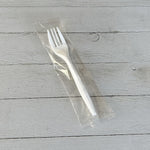 Boardwalk Individually Wrapped Polypropylene Forks, Medium-Weight, White, 1,000 Pieces/Carton (BWKFORKMWPPIW)