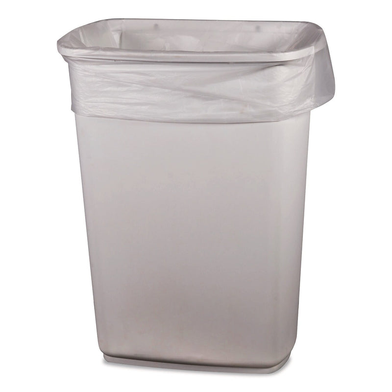 Heritage 33 Gallon Trash Bag, 33" x 39", Low Density, 1 mil, Clear, 150 Total Bags (H6639YC RAC)