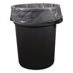 Heritage 55 Gallon Trash Bag, 40" x 53", Low Density, 1.3 mil, Clear, 100 Total Bags (H8053PC RAC)