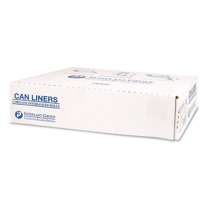 Inteplast Group 33 Gallon Trash Bag, 33" x 39", Low Density, 0.8 mil, Natural, 150 Total Bags (SL3339XHN)