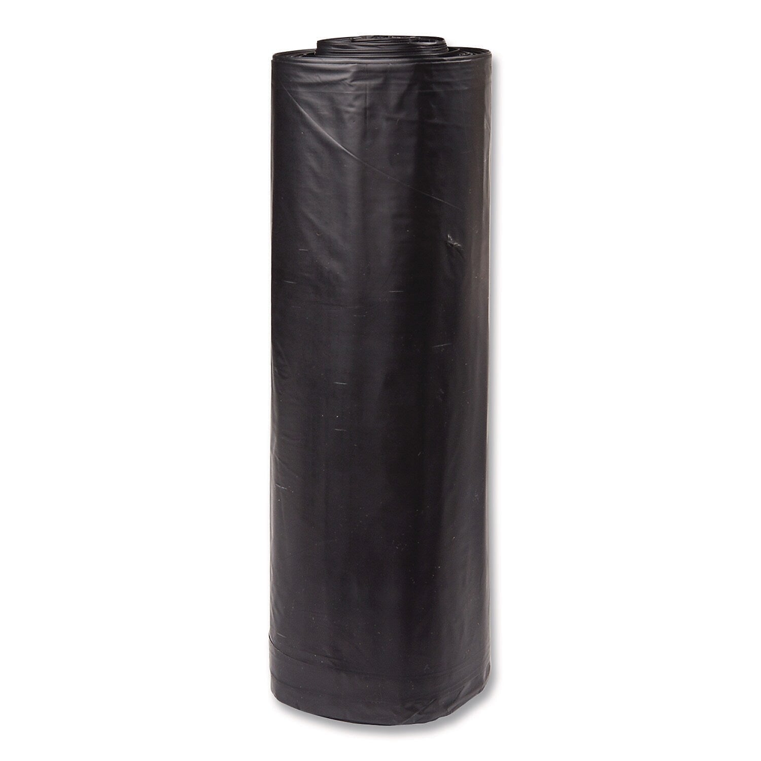 Inteplast Group 60 Gallon Trash Bag, 38" x 58", Low Density, 1.15 mil, Black, 100 Total Bags (SLW3858SPK)