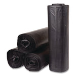 Inteplast Group 60 Gallon Trash Bag, 38" x 58", Low Density, 1.15 mil, Black, 100 Total Bags (SLW3858SPK)