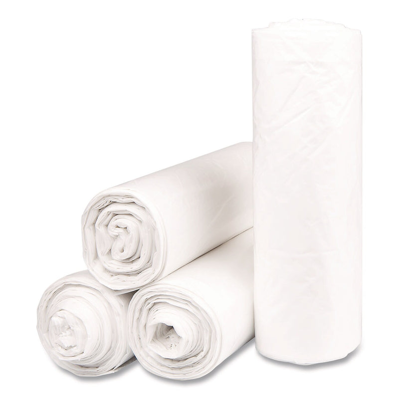 Inteplast Group 40-45 Gallon Trash Bag, 40" x 46", Low Density, 1.15 mil, Natural, 100 Total Bags (SLW4046SPNS)