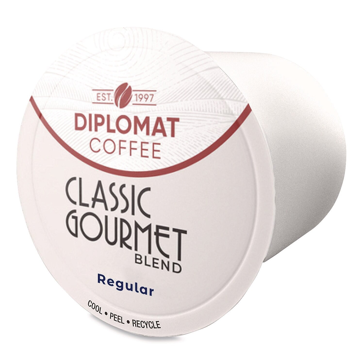 Diplomat Coffee Classic Gourmet Coffee Pods, Medium Roast, 96/Carton (C-DCCUP-CG96-10R)