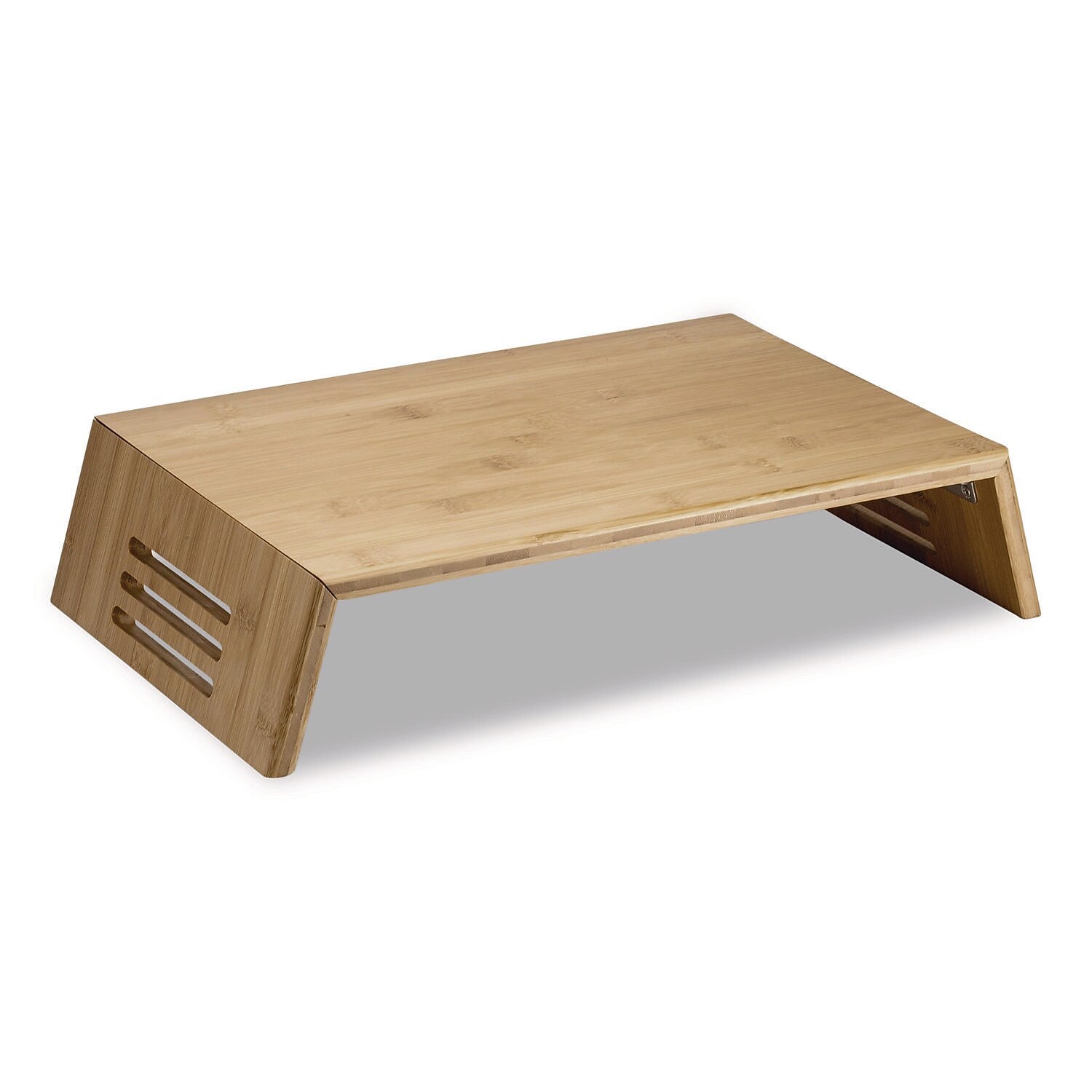 Officemate Bamboo Monitor Stand, Up to 15" Monitor, Brown (OIC71008)