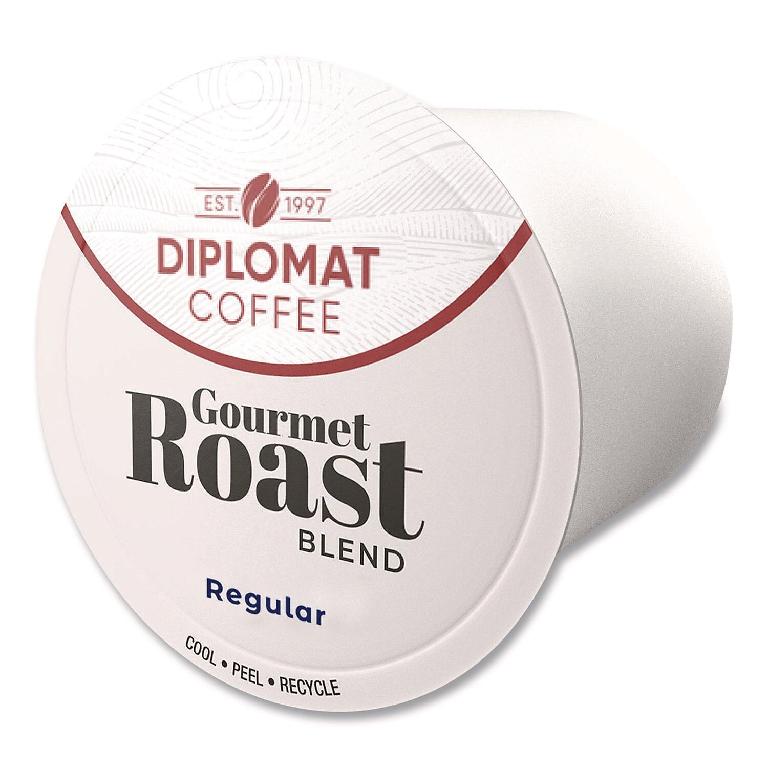 Diplomat Coffee Gourmet Coffee Pods, Dark Roast, 96/Carton (C-DCCUP-GR96-10R)