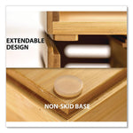 Officemate Bamboo Monitor Stand, Up to 15" Monitor, Brown (OIC71008)