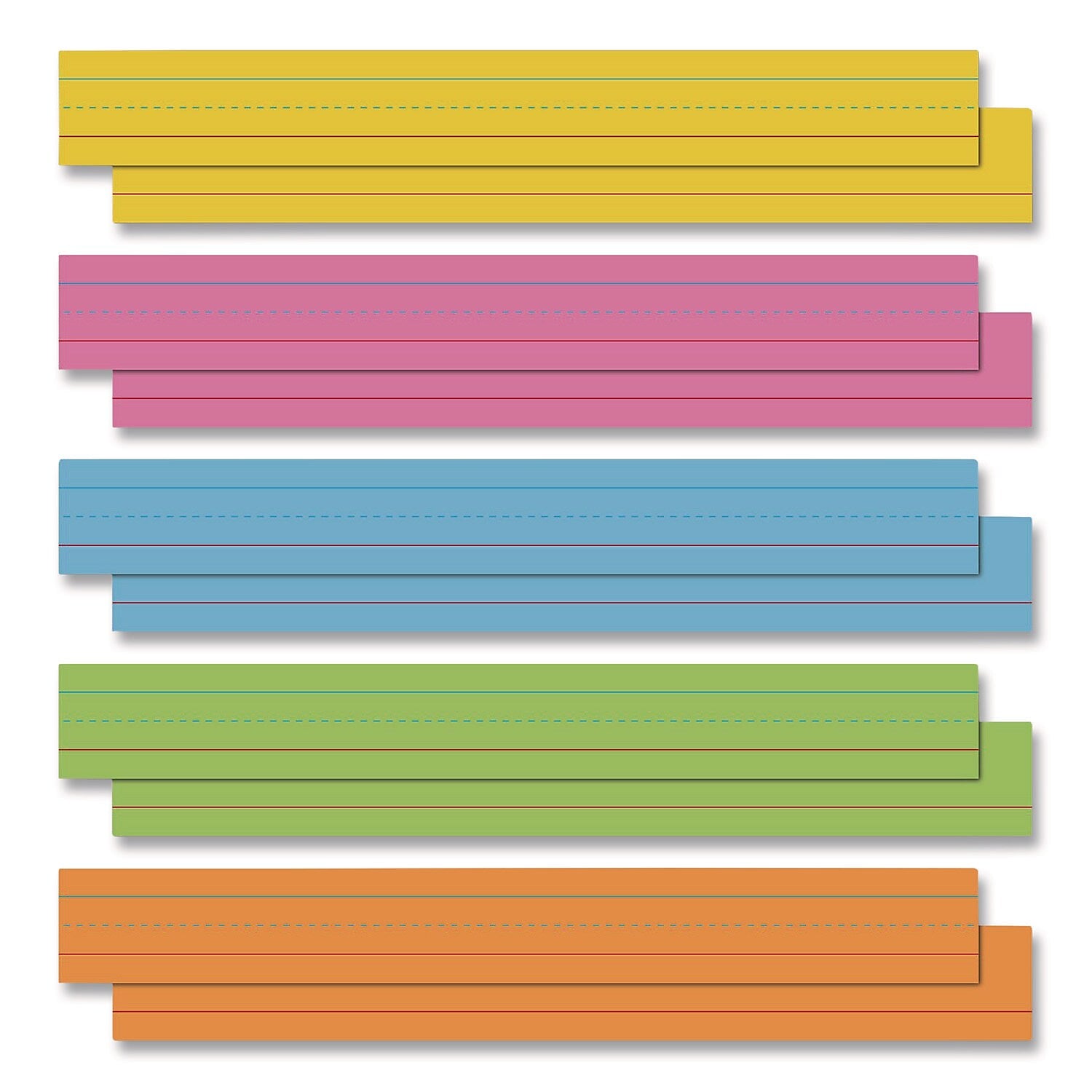 Astrobrights Word Strips 3" x 24", Assorted Colors, 100/Pack (WAU91992)
