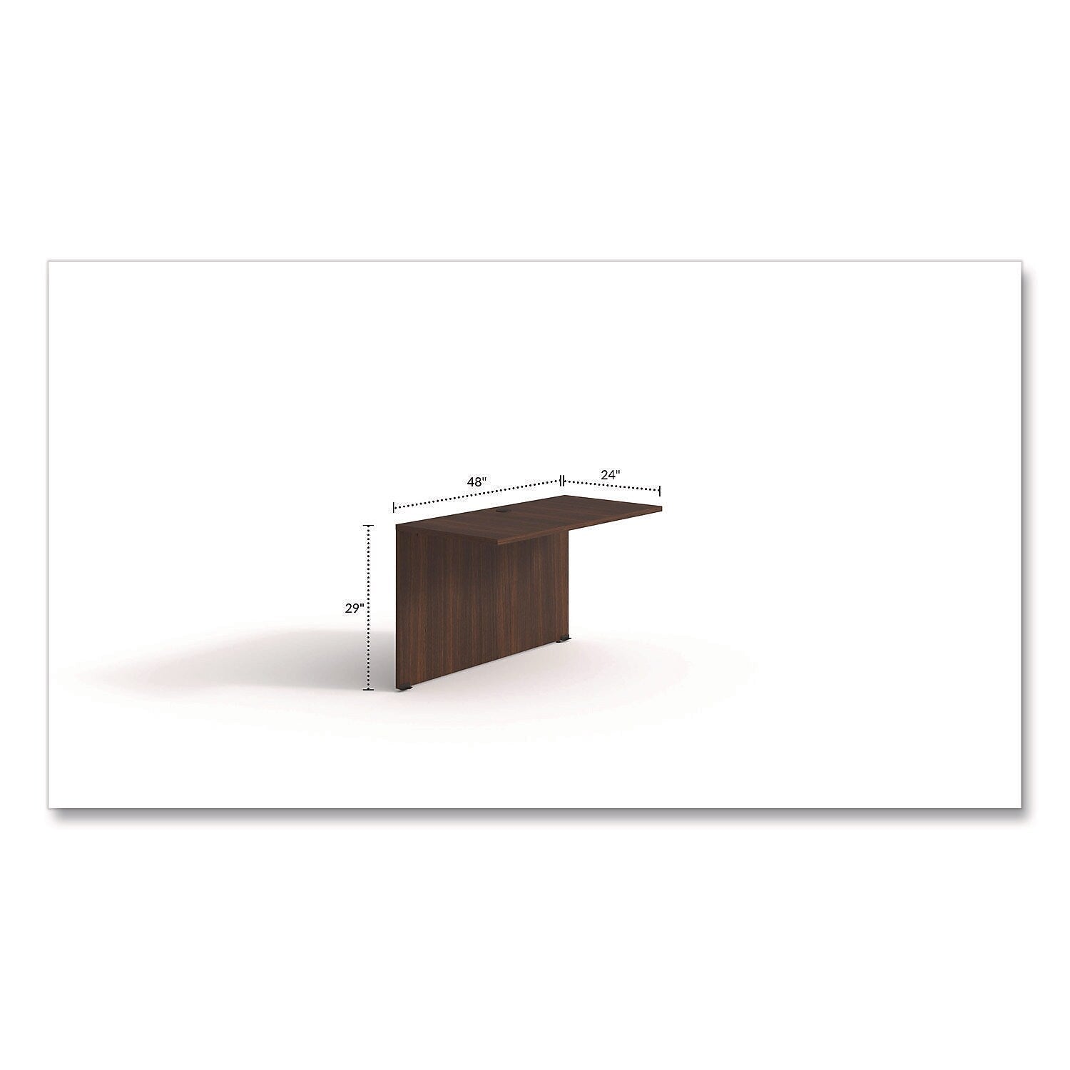 Alera Seville Series 48"W Desk Bridge Return, Mahogany (AE1NNN-BR2448 HRG)