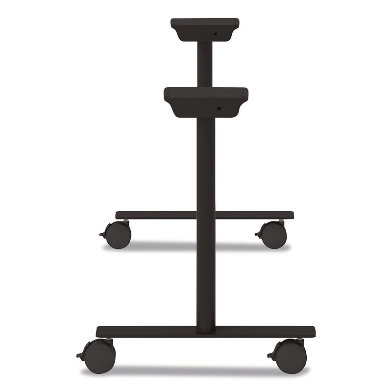 Alera Seville 28"H Training Table Base, Metal, With Wheels, Black (AENNNK-MPTF22)
