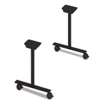 Alera Seville 28"H Training Table Base, Metal, With Wheels, Black (AENNNK-MPTF22)