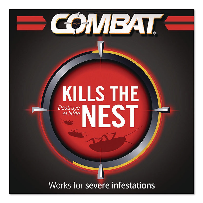 Combat Roach Bait Insecticide for Roaches, Unscented, 0.42 oz., 12-Pack (23400 05701)