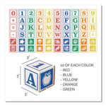 Bankers Box At Play 123 ABC Learning Blocks, Assorted Colors, 50/Pack (100016408)