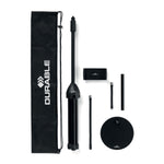Durable TWIST COMBI Adjustable iPad Table and Floor Tablet Stand, Black (894301)
