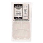 Dart ProPlanet Fiber 3-Compartment Hinged Carryout Containers, 200/Carton (90FBRHT3)