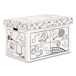 Bankers Box At Play Color-In Animals Corrugated Toy Box (1231701)