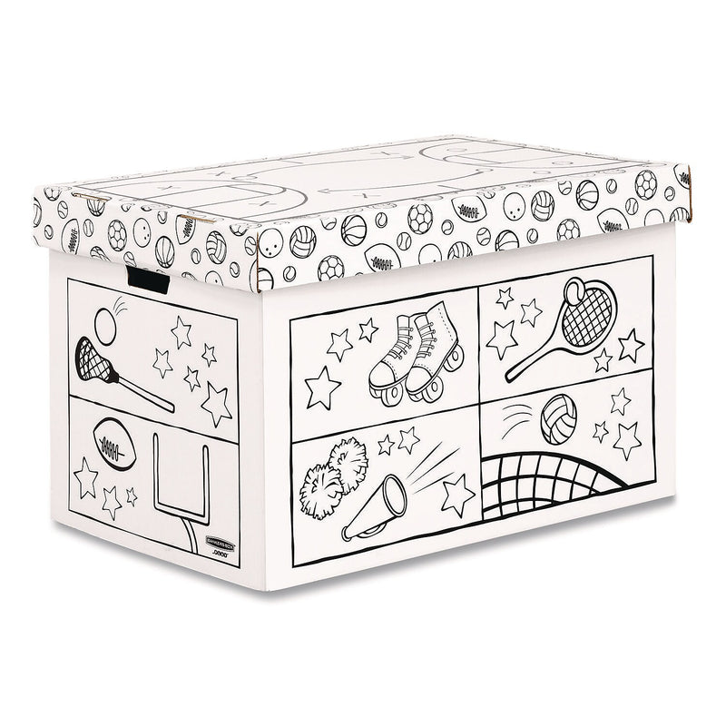 Bankers Box At Play Color-In Animals Corrugated Toy Box (1231701)