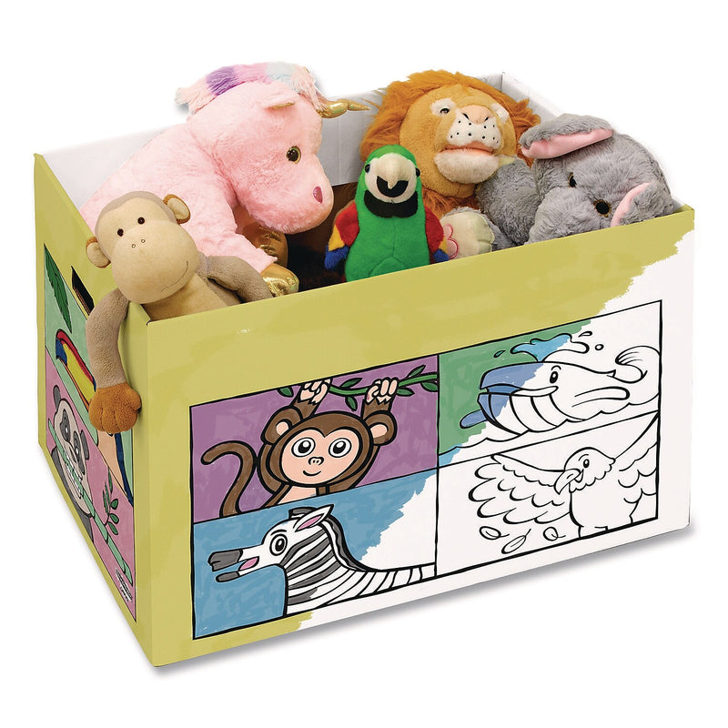 Bankers Box At Play Color-In Animals Corrugated Toy Box (1231701)
