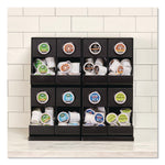 Keurig® K-Cup 8 Compartment Coffee Organizer, 17.8" x 14.57" x 17.28", Black (5000380139)
