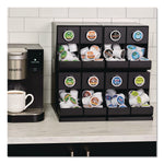 Keurig® K-Cup 8 Compartment Coffee Organizer, 17.8" x 14.57" x 17.28", Black (5000380139)