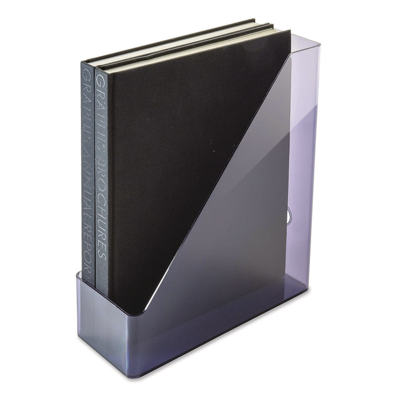 Officemate Plastic Magazine File Holder, Translucent Gray (21510)
