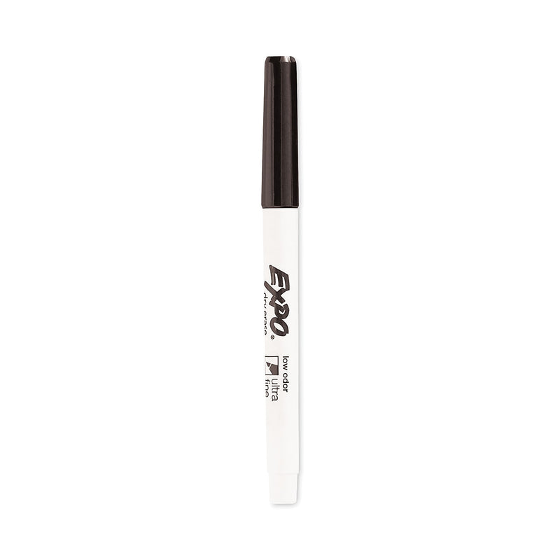 EXPO Dry Erase Marker, Bullet Tip, Black, 12/Pack (1871131A)