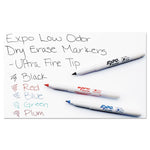 EXPO Dry Erase Marker, Bullet Tip, Black, 12/Pack (1871131A)