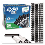 EXPO Tank Dry Erase Markers, Chisel Tip, Black, 36/Box (1920940A)