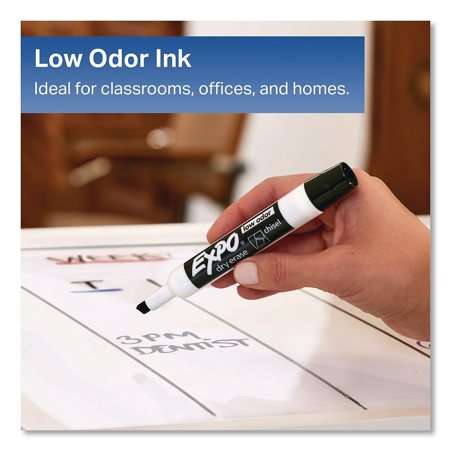 EXPO Tank Dry Erase Starter Markers, Assorted Tip, Assorted Colors, 11/Set (2211243)