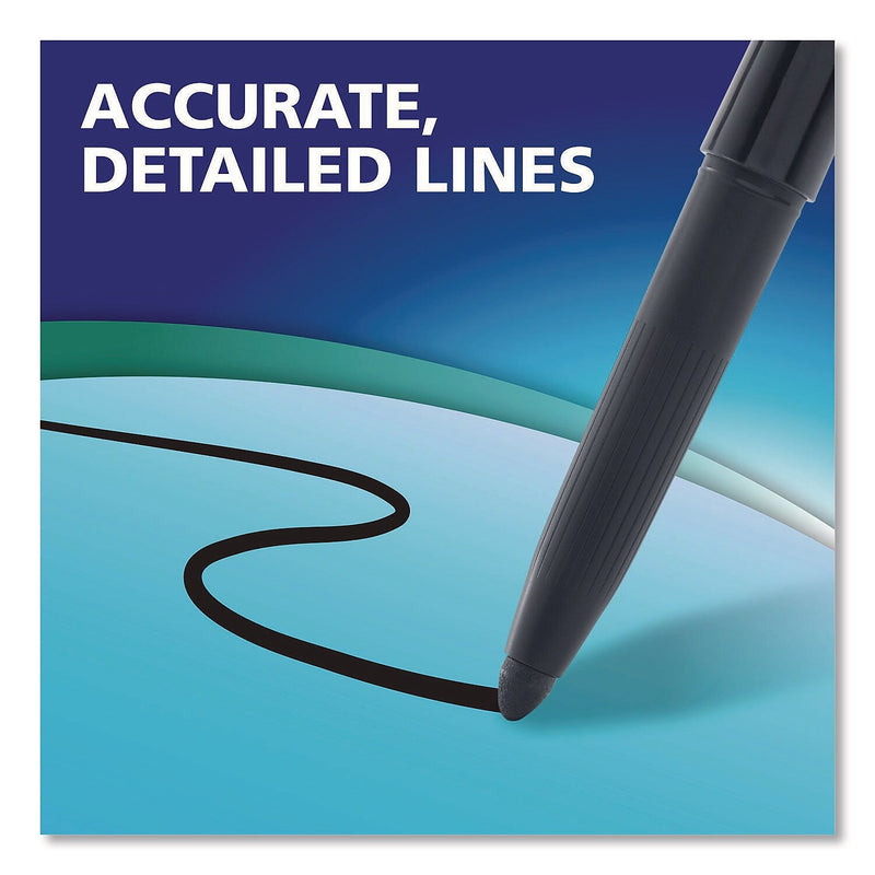 EXPO Wet Erase Marker, Bullet Tip, Black, 12/Pack (2211316)