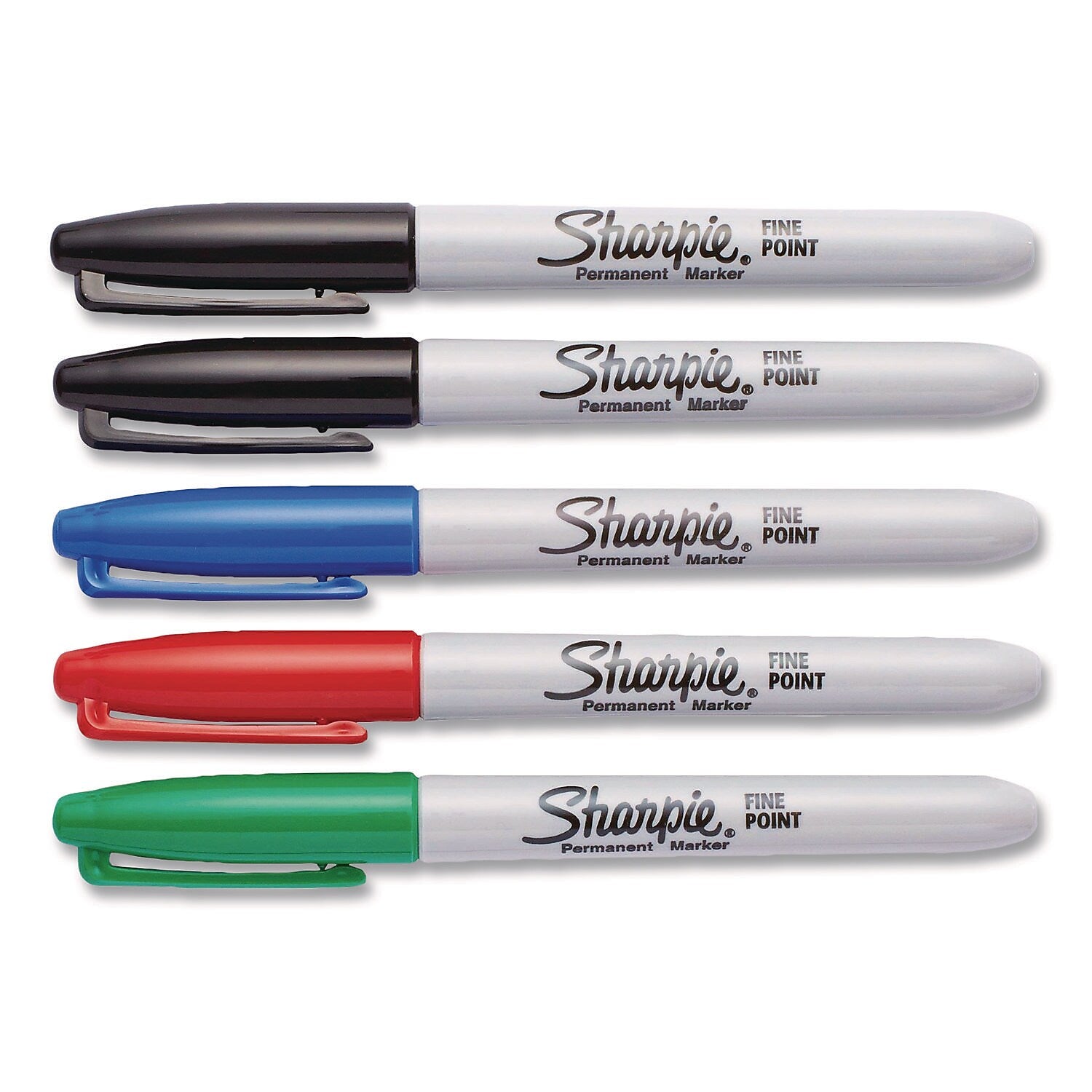 Sharpie Permanent Marker, Bullet Tip, Assorted Colors, 5/Pack (30653PPA)