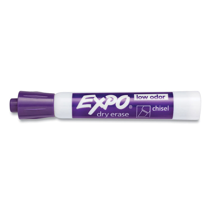 EXPO Tank Dry Erase Markers, Chisel Tip, Purple, 12/Pack (80008A)