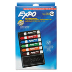 EXPO Tank Dry Erase Starter Set/Kit, Chisel Tip, Assorted Colors, 6/Set (80556A)