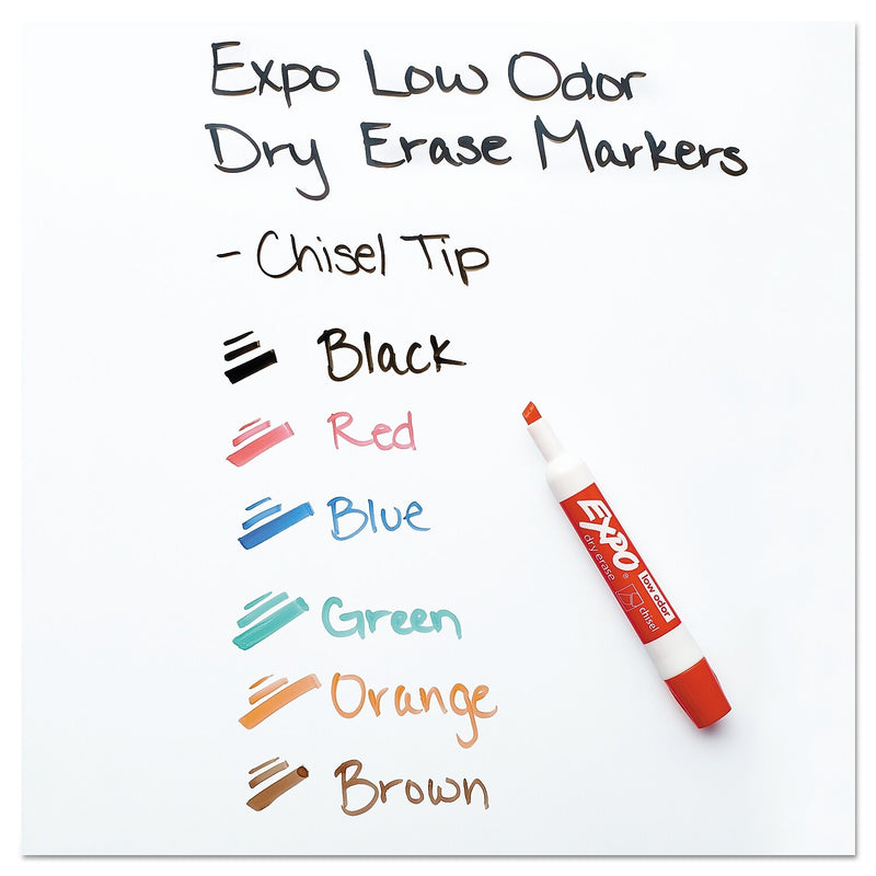 EXPO Tank Dry Erase Starter Set/Kit, Chisel Tip, Assorted Colors, 6/Set (80556A)