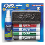 EXPO Tank Dry Erase Starter Set/Kit, Chisel Tip, Assorted Colors, 4/Set (80653A)
