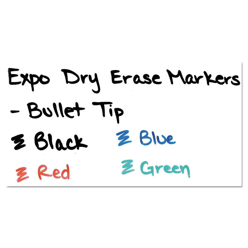 EXPO Dry Erase Marker, Bullet Tip, Blue, 12/Pack (82003A)