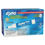 EXPO Dry Erase Marker, Bullet Tip, Blue, 12/Pack (82003A)