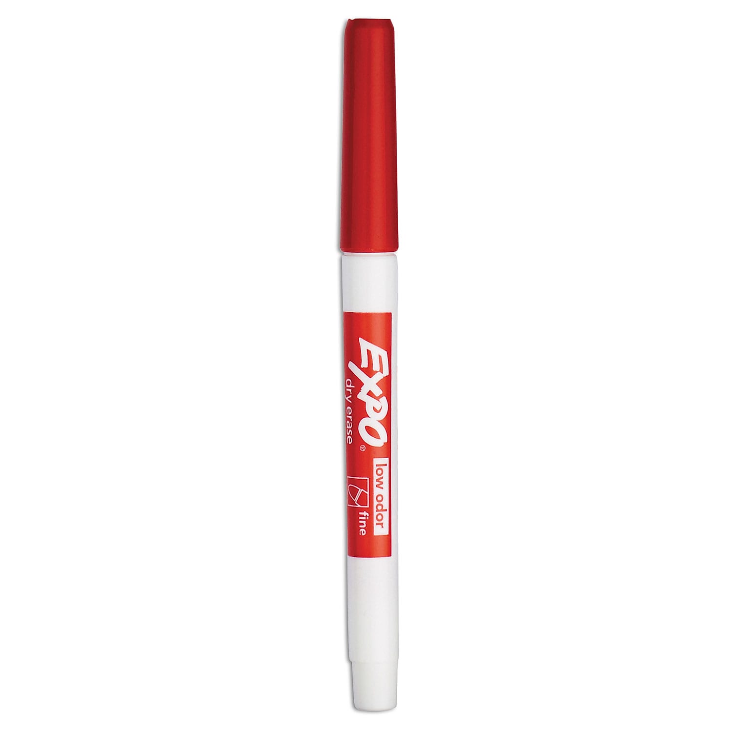 EXPO Dry Erase Marker, Bullet Tip, Red, 12/Pack (86002A)