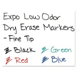 EXPO Dry Erase Marker, Bullet Tip, Blue, 12/Pack (86003A)
