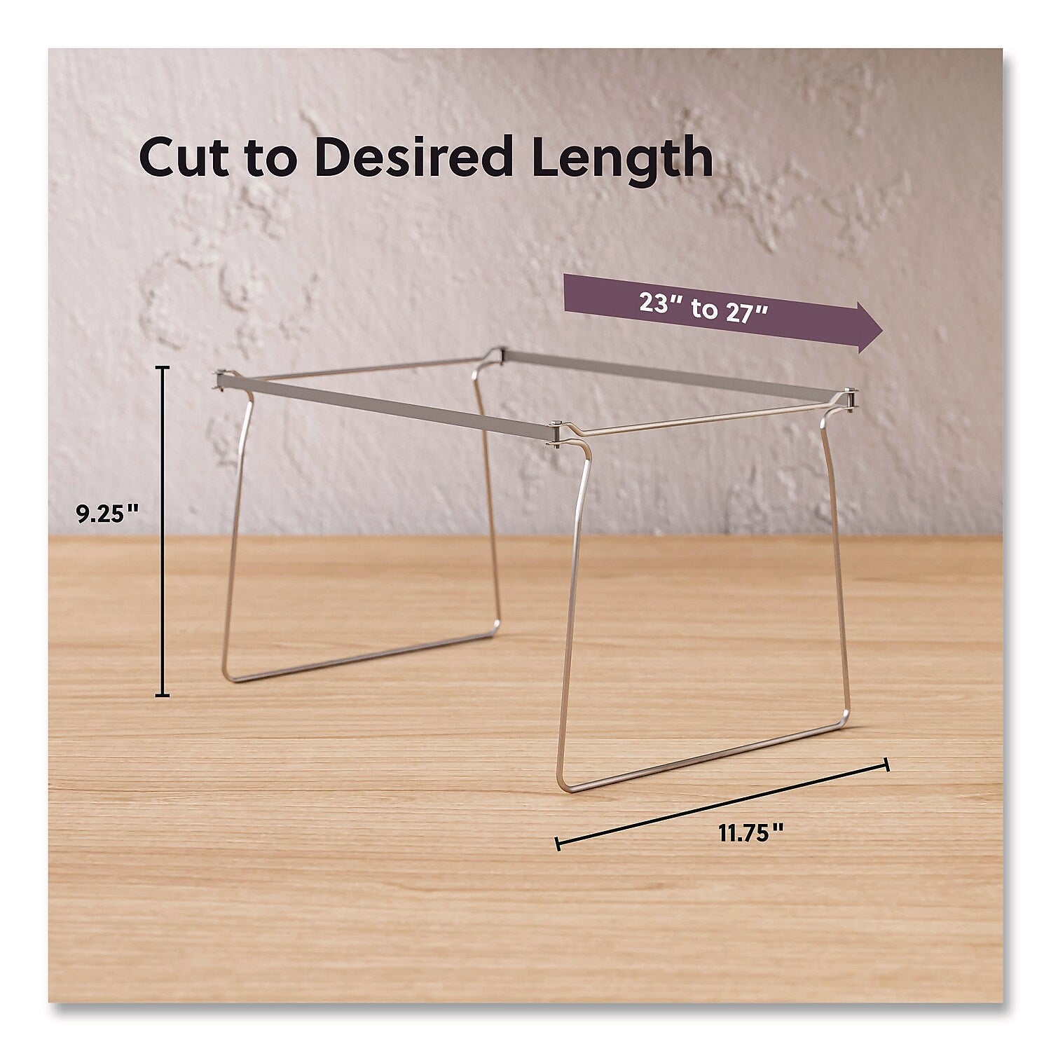 Smead Hanging File Frame, Letter, Gray, 2/Pack (SMD64870PK)