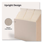 Smead 12-Compartment Linen Stadium File, Letter Size, Beige (70226)