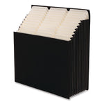 Smead 12-Compartment Linen Stadium File, Letter Size, Charcoal (70227)