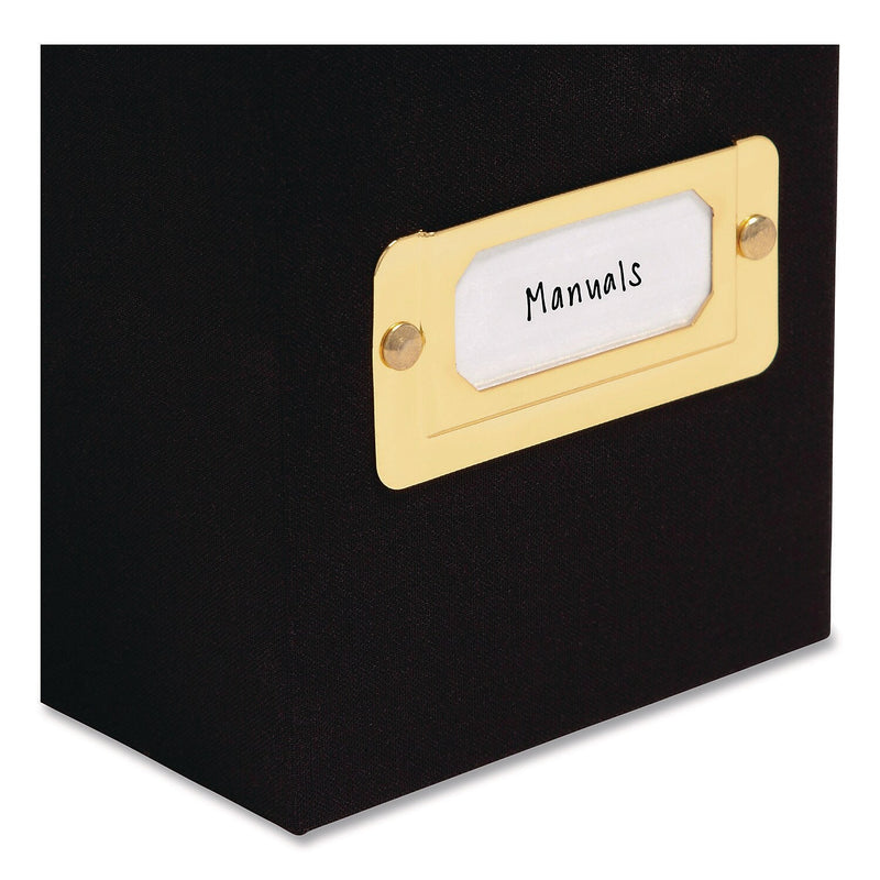 Smead Linen Flip Top File Box, Letter Size, Charcoal (70233)