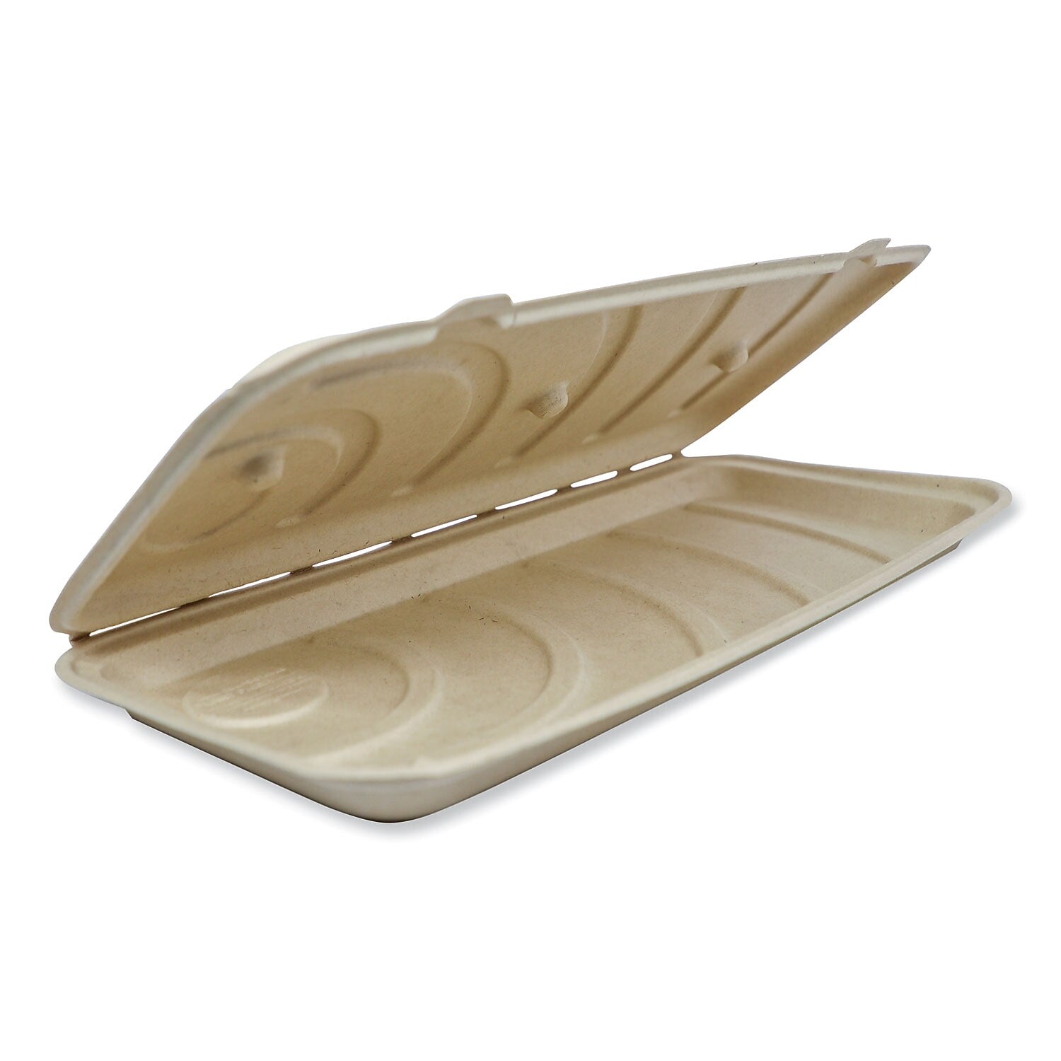 World Centric Plant-Based Fiber Hinged Carryout Container, Natural, 200/Carton (PB-SC-U13-LFS)